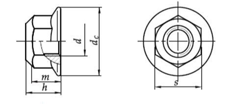 Nakrętka samohamowna M10x1,25 DIN6927 oc kl.10.9 Nakrętka samohamowna M10x1,25 DIN6927 oc kl.10.9