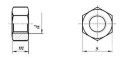 Nakrętki 6-kątne M22x1,5 oc kl.8.8 DIN 934 1szt