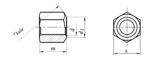 Nakrętka wysoka M14x1,5 6-kątna DIN 6330 kl 10 Nakrętka wysoka M14x1,5 6-kątna DIN 6330 kl 10