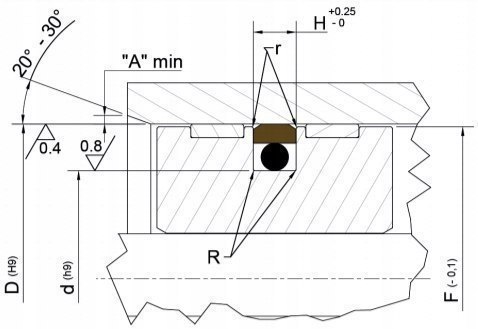 Uszczelniacz tłokowy GER 55 55x44x4,2 Uszczelniacz tłokowy GER 55 55x44x4,2