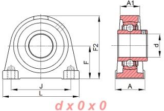 Zespół z oprawą żeliwną UCPA.203 SNR