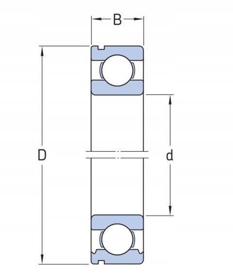 Łożysko kulkowe 6305 NRC3 KOYO JAPAN 25x62x17 Łożysko kulkowe 6305 NRC3 KOYO JAPAN 25x62x17