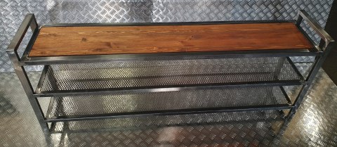 Stojak ławka na buty z siedziskiem 162x60x33 Stojak ławka na buty z siedziskiem 162x60x33