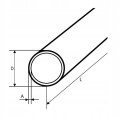 Rura nierdzewna 48,3x3 dł.1500mm AISI 304 surowa