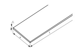 Płaskownik nierdzewny sur 50x6 AISI 304 2000mm