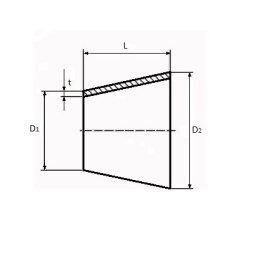 Redukcja nierdzewna 114,3mm x 60,3mm AISI 304