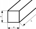 Pręt kwadratowy stalowy ciągniony 25x25 dł. 1000mm