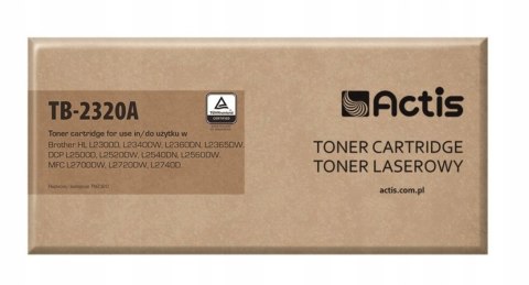 Toner ACTIS TB-2320A (zamiennik Brother TN-2320; S Toner ACTIS TB-2320A (zamiennik Brother TN-2320; S
