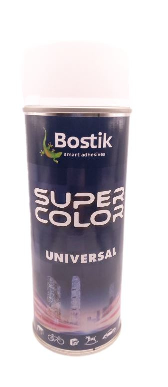 SPRAY SUPER COLOR 400ML BIAŁY POŁYSK RAL9010