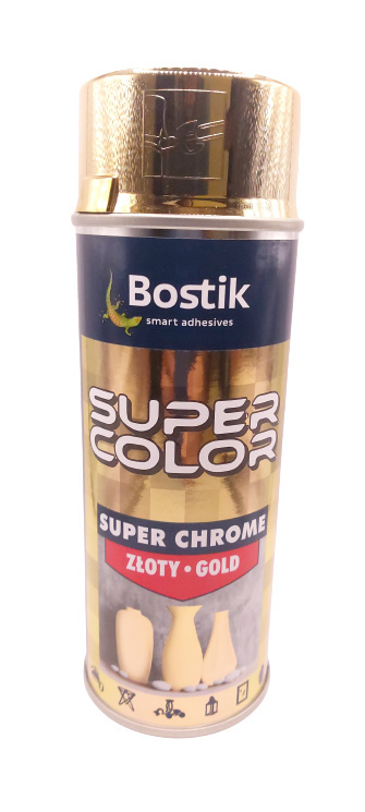 SPRAY SUPER COLOR 400ML CHROM ZŁOTY SPRAY SUPER COLOR 400ML CHROM ZŁOTY