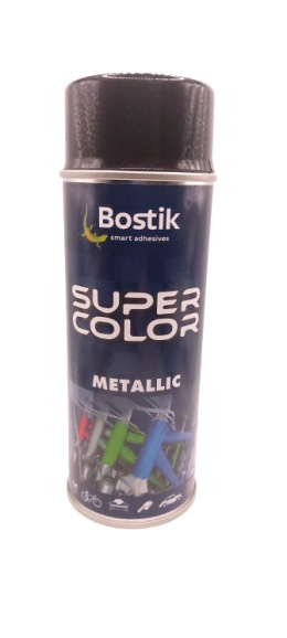 SPRAY SUPER COLOR 400ML METALIC CZARNY