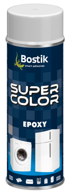 SPRAY SUPER COLOR 400ML EPOXY BIAŁY PÓŁPOŁYSK