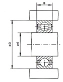 Sprzęgło FZ 6206 RINGSPANN 30x62x16