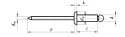 3,2x15 AL/AL Nit nity zrywalne ISO 15981 25szt.