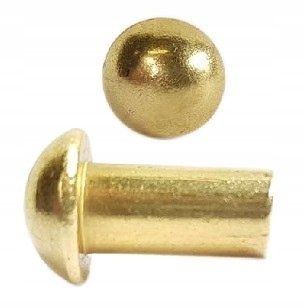 4x10 Nit nity z mosiądzu łeb kulisty DIN 660 50szt 4x10 Nit nity z mosiądzu łeb kulisty DIN 660 50szt