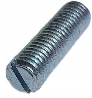 Wkręt dociskowy bez łba ocynk M5x12 DIN 551 10szt Wkręt dociskowy bez łba ocynk M5x12 DIN 551 10szt