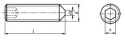 M4x12 Wkręt dociskowy nierdzewny DIN 914 20szt. M4x12 Wkręt dociskowy nierdzewny DIN 914 20szt.