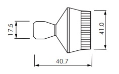 Dysza płaska 1/4 szerokość 41mm (16 otworów)