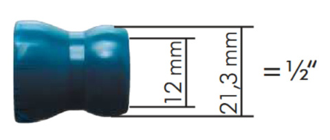 Regulowany wąż 1/2 płynu chłodzącego o długości 130 mm ( 5 modułów ) Regulowany wąż 1/2 płynu chłodzącego o długości 130 mm ( 5 modułów )