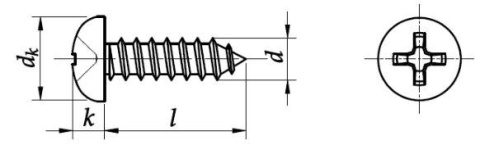 4,2x45 A2 Blachowkręt łeb walcowy ISO7049 10szt 4,2x45 A2 Blachowkręt łeb walcowy ISO7049 10szt