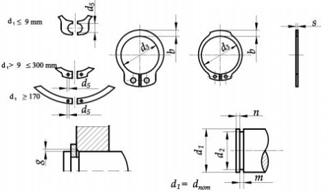 Pierścień segera zewnętrzny seger Z 68 1szt