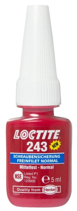Klej do zabezpieczenia gwintów Loctite 243 5ml Klej do zabezpieczenia gwintów Loctite 243 5ml