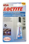 Klej błyskawiczny, po atrybucie temperatury, Lodówka po typie składowania Loctite 454 3g Klej błyskawiczny, po atrybucie temperatury, Lodówka po typie składowania Loctite 454 3g