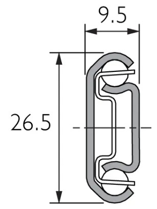 Prowadnica DS2728-0040 ACCURIDE Prowadnica DS2728-0040 ACCURIDE