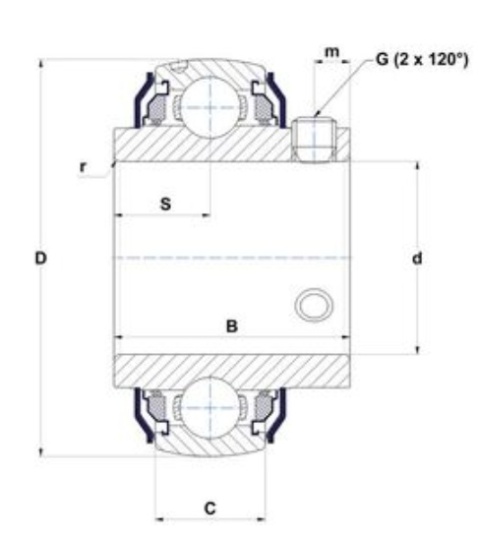 Łożysko samonastawne EX20620G2 SNR Łożysko samonastawne EX20620G2 SNR