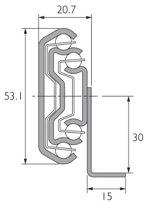 Prowadnica DZ5321-6035 ACCURIDE Prowadnica DZ5321-6035 ACCURIDE