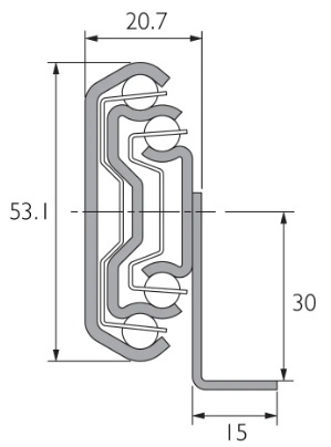 Prowadnica DZ5321-6050 ACCURIDE Prowadnica DZ5321-6050 ACCURIDE
