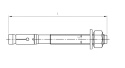 Kotwa pierścieniowa do betonu M8x50 A4 1szt