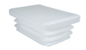 Zaślepka profila biała 40x70mm prostokąt 1szt. Zaślepka profila biała 40x70mm prostokąt 1szt.