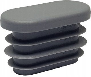 Zaślepka owalna profila 20x40mm szara 5szt Zaślepka owalna profila 20x40mm szara 5szt