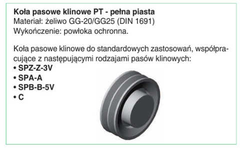 Koło pasowe PT132SPB6 SIT Koło pasowe PT132SPB6 SIT
