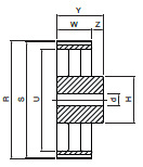 Koło pasowe zębate PD96XH300 SIT