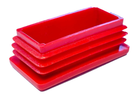 Zaślepka profila czerwona 40x80mm prostokąt 100szt. Zaślepka profila czerwona 40x80mm prostokąt 100szt.
