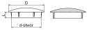 Zaślepka do otworu technolog ZDO 12x3 5szt czarna