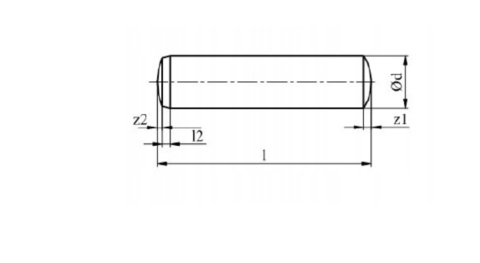 8x50 Kołki walcowe hartowane DIN 6325 50szt.
