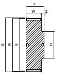 Koło pasowe zębate HD60-8M30 SIT Koło pasowe zębate HD60-8M30 SIT