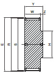 Koło pasowe zębate HD60-8M85 SIT Koło pasowe zębate HD60-8M85 SIT