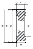 Koło pasowe HDB28-14M55 SIT