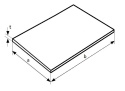 Blacha stalowa formatka g/w 2x100x450 mm