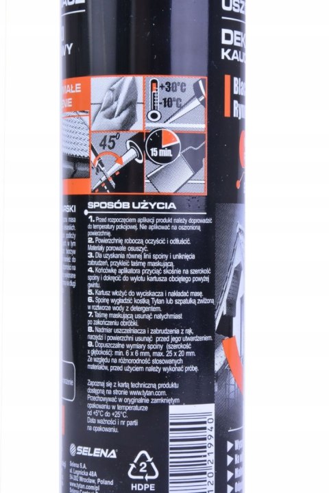 USZCZELNIACZ DEKARSKI TYTAN 280ML BEZBARWNY USZCZELNIACZ DEKARSKI TYTAN 280ML BEZBARWNY