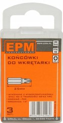 GROT, BIT, KOŃCÓWKA DO WKRĘTARKI 25MM 3SZT. PZ3 GROT, BIT, KOŃCÓWKA DO WKRĘTARKI 25MM 3SZT. PZ3
