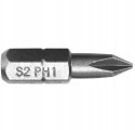 GROT, BIT, KOŃCÓWKA TYPU PHILLIPS 1/4' 25MM 10 SZT. PH1 GROT, BIT, KOŃCÓWKA TYPU PHILLIPS 1/4' 25MM 10 SZT. PH1