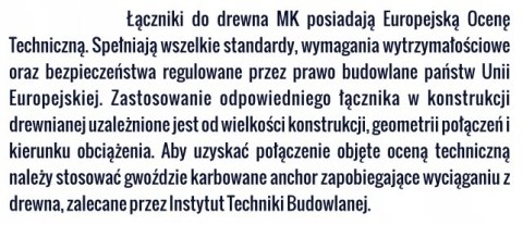 ŁĄCZNIK BUDOWLANY Z PRZETŁOCZENIEM 60*60*80*1.5