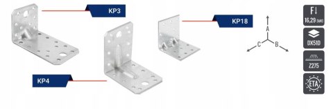 ŁĄCZNIK BUDOWLANY Z PRZETŁOCZENIEM 75*75*60*2.5MM