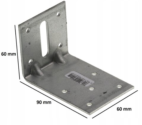 ŁĄCZNIK BUDOWLANY Z PRZETŁOCZENIEM 90*60*60*2.5MM ŁĄCZNIK BUDOWLANY Z PRZETŁOCZENIEM 90*60*60*2.5MM