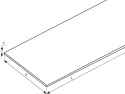 Płaskownik z mosiądzu 10x5 1000mm (100cm) Płaskownik z mosiądzu 10x5 1000mm (100cm)